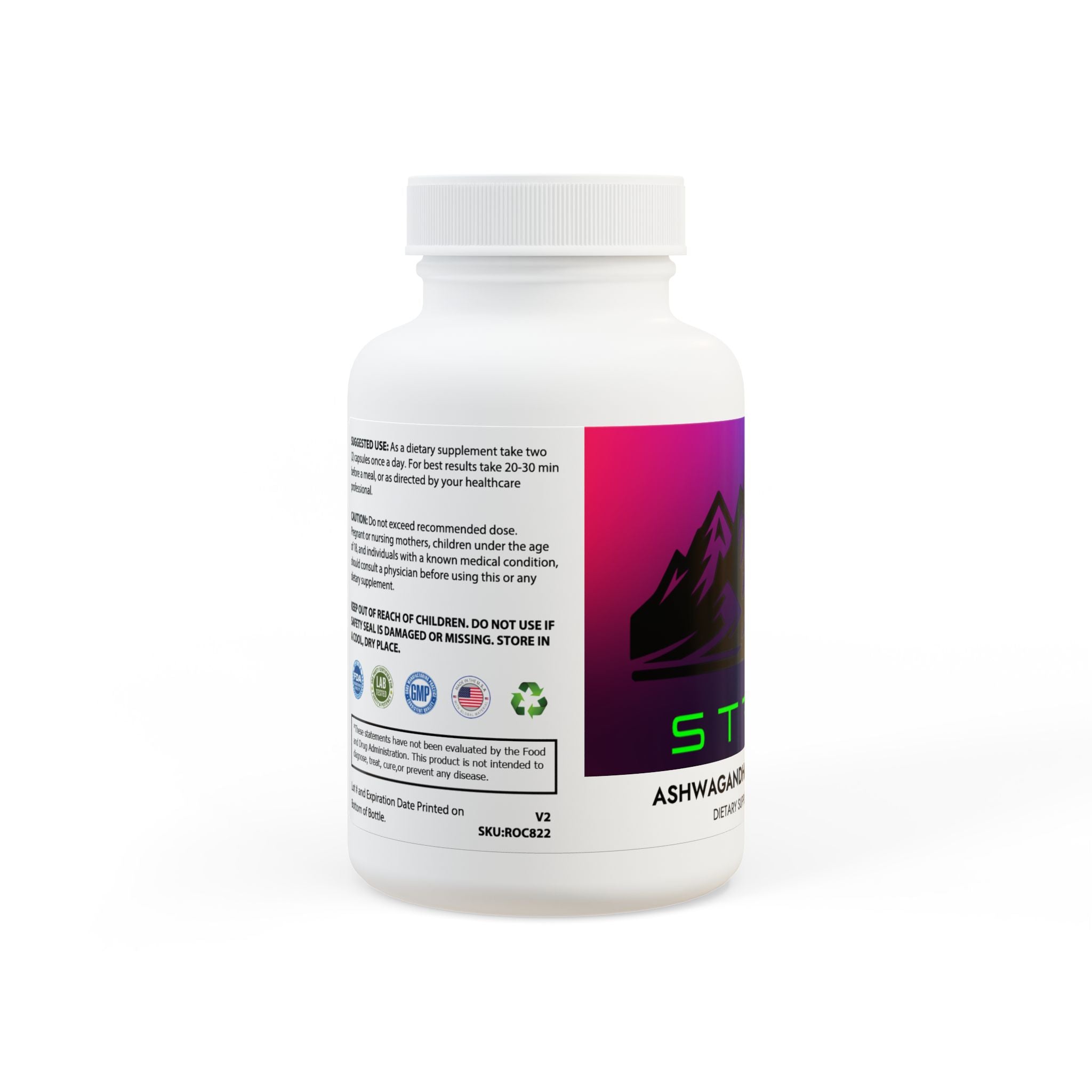 STRIVE-Fitness Ashwagandha and Black Pepper Supplement (60 capsules)