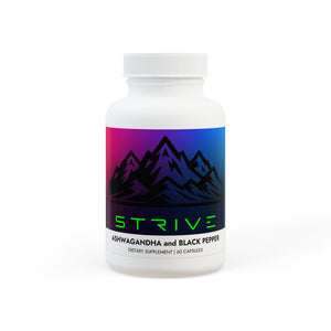 STRIVE-Fitness Ashwagandha and Black Pepper Supplement (60 capsules)