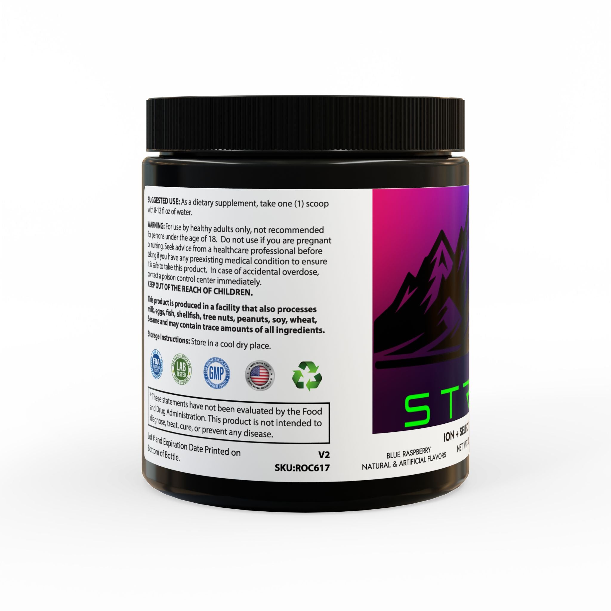 STRIVE-Fitness ION + Select Electrolyte Supplement (225g, 7.9oz)