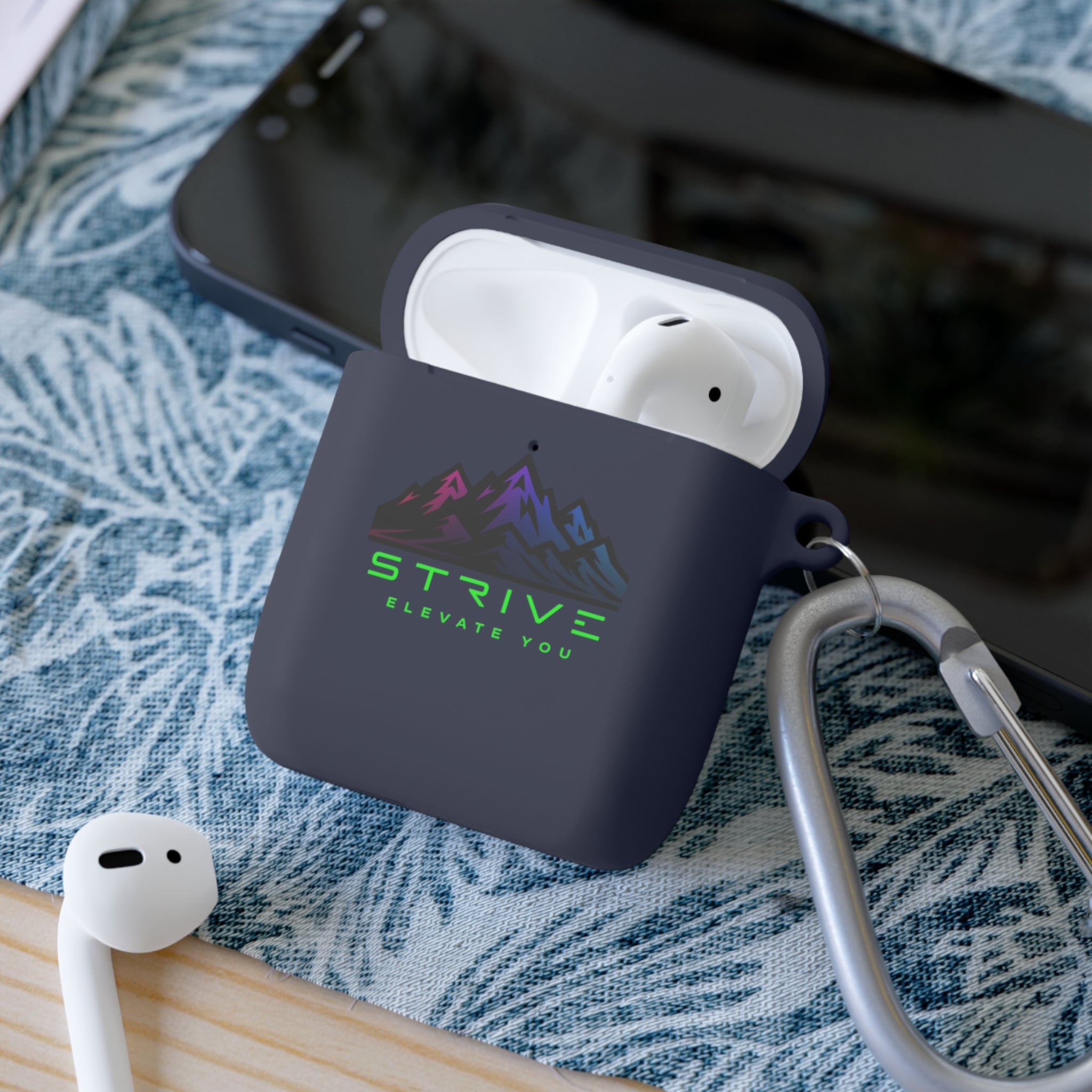 Mountain Adventure AirPods Case Cover | STIVE Design, AirPods Accessories, Gifts for Music Lovers, Wireless Earbud Holder, Travel Essential