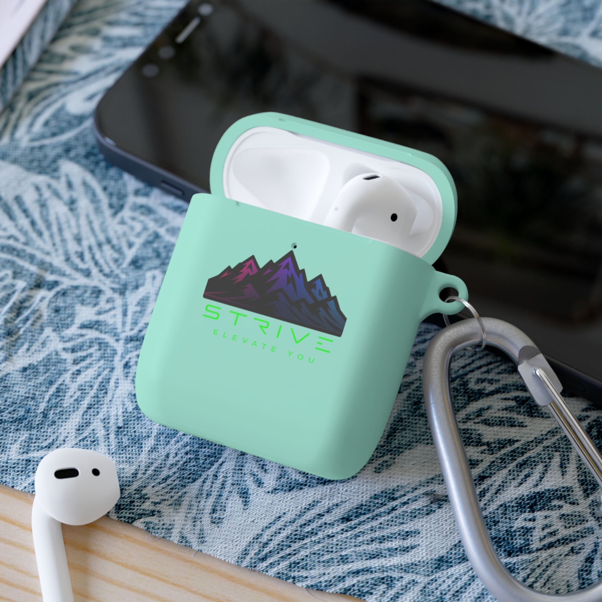 Mountain Adventure AirPods Case Cover | STIVE Design, AirPods Accessories, Gifts for Music Lovers, Wireless Earbud Holder, Travel Essential