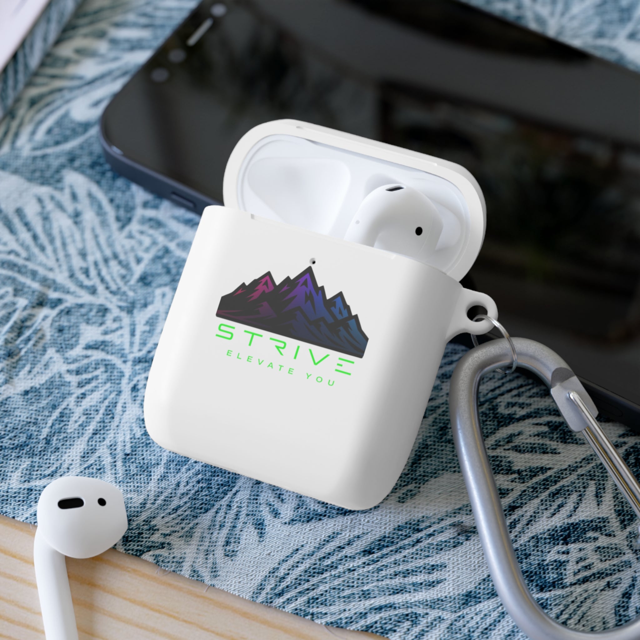 Mountain Adventure AirPods Case Cover | STIVE Design, AirPods Accessories, Gifts for Music Lovers, Wireless Earbud Holder, Travel Essential