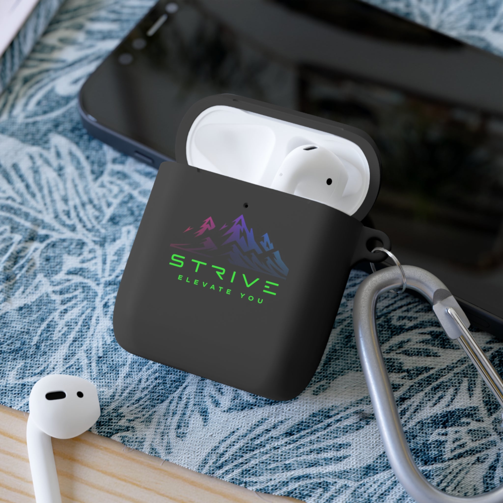 Mountain Adventure AirPods Case Cover | STIVE Design, AirPods Accessories, Gifts for Music Lovers, Wireless Earbud Holder, Travel Essential