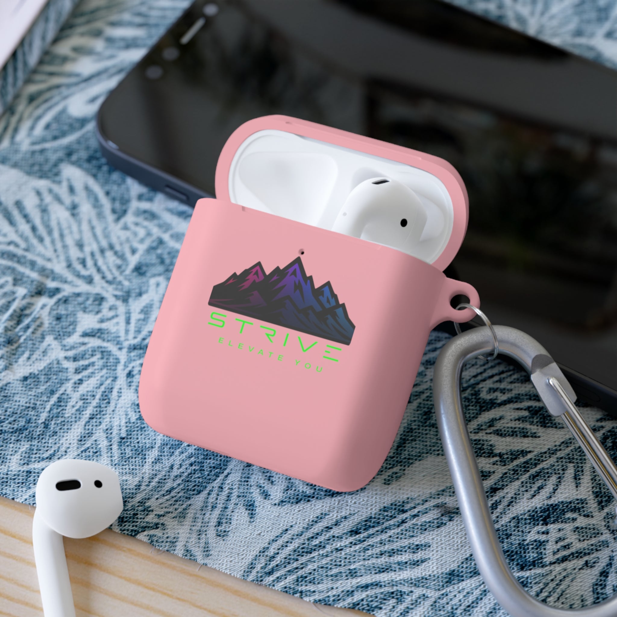 Mountain Adventure AirPods Case Cover | STIVE Design, AirPods Accessories, Gifts for Music Lovers, Wireless Earbud Holder, Travel Essential